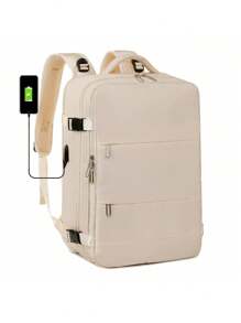 1 Pc Large Capacity Travel Backpack For Women Work Bag Carry On Hand Luggage, Water Resistant Business Large Day Pack Weekender Bag, Slim Laptop Backpack, College Bag Computer Bag, Gifts For Men & Women, For Outings, Large Capacity, Lightweight And Waterproof Travel Bag For Suitcase Overnight Bag Gym Bag Duffle Bag Weekend Bag Duffel Bag For Luggage Carry On Bag Luggage Bags Hospital Bag Holiday Winter, School Backpack