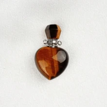 1 件迷你水晶香水瓶，精油许愿瓶吊坠，适合制作珠宝