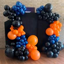 110 globos naranjas de diferentes tamaños 18/10/5 pulgadas para guirnaldas y arcos, globos de látex naranja quemado para decoración de fiesta de cumpleaños