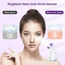 Nano Ionic Facial Steamer, Professional Facial Steamer For Deep Cleaning - Kingsteam Portable Facial Vaporizador, For Home Facial Sauna Spa (Purple) - Màu tím - Xem 3