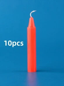 10 Diameter 1.2 Cm, Length 7.5 Cm Slender Short Purple Black White Miniature Small Candles Green Macarons Colorful Ordinary Lighting Hand-Made Experiment Festivals Activity Decorations Tasteless Burning Gifts Birthday Graduation - Multicolor - View 16