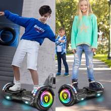 Patinete Electrico Rosa Barato Hoverboard Electrico Mirrend T1 Bluetooth Rgb Para Niños Regalos - Rayo negro - Ver 7