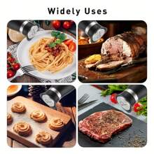 Salero y pimentero - Juego de salero y pimentero de vidrio con soporte - Ideal para cocina, autocaravana, camping, barbacoa - Perfecto para cocineros caseros y entusiastas al aire libre - Elegante, funcional y práctico - Eleva tu juego de sabores, Útiles escolares - Multicolor - Ver 8