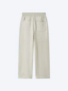 Annil Clothing Pants For Tween Girls. Casual, Warm With Fleece - Lining, Wide - Legged, Elastic And Loose For Winter. - Apricot - View 2