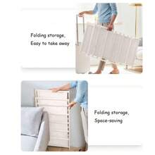 5/6 Tiers Bamboo Foldable Shoe Rack Footwear Storage Organizer Stand Books Shelf - 5 Tiers - 75cm Hight - Foldable - View 6