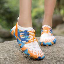 1 Đôi giày đi nước thể thao ngụy trang cho nữ, giày bơi cổ thấp ngoài trời, đế cao su chống trượt, thích hợp đi biển, tập thể dục trong nhà, yoga, tập luyện - Xanh đậm - Xem 6