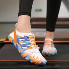 1 Đôi giày đi nước thể thao ngụy trang cho nữ, giày bơi cổ thấp ngoài trời, đế cao su chống trượt, thích hợp đi biển, tập thể dục trong nhà, yoga, tập luyện - Xanh đậm - Xem 10