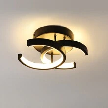 OYAJIA LED Dimmbar Deckenleuchte, Modernes Design,  3-Farbige Decken-Lampe Dimmbar 3000-6000K,  Quadratische Deckenleuchte aus Schwarz weißem Acryl,Wohnzimmer Kinderzimmer Esszimmer Küche Büro,Flur Küchen Eingang