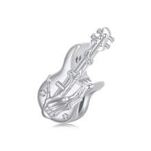 WOSTU 1pc 925 Sterling Silver Various Music Equipment Such As Guitar, Violin, Piano And Note Charm Beads And Pendants For Music Lover&Women DIY Bracelet Necklace Jewelry Making Gifts - Silver - View 13