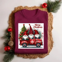 Unisex Christmas T-Shirt 3 Little Goblins Personalized Elegant Premium Fabric - 黑色 - 查看 4