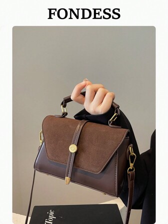 حقيبة كتف مربعة صغيرة من جلد البو رترو جديدة لعام 2025، بني قهوة من الجلد المدبوغ والجلد البو، حقيبة رسول بطراز عتيق، مناسبة للاستخدام اليومي والمواعيد والهدايا، حقيبة نسائية جديدة للخريف والشتاء، أفضل حقيبة خريفية، أحدث حقيبة جلد مدبوغ عصرية للنساء