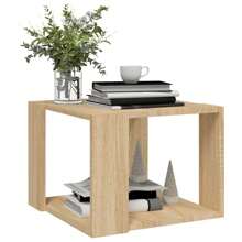 Sonoma Oak Coffee Table 40x40x30 Cm Modern Engineered Wood Furniture - Brown - View 3