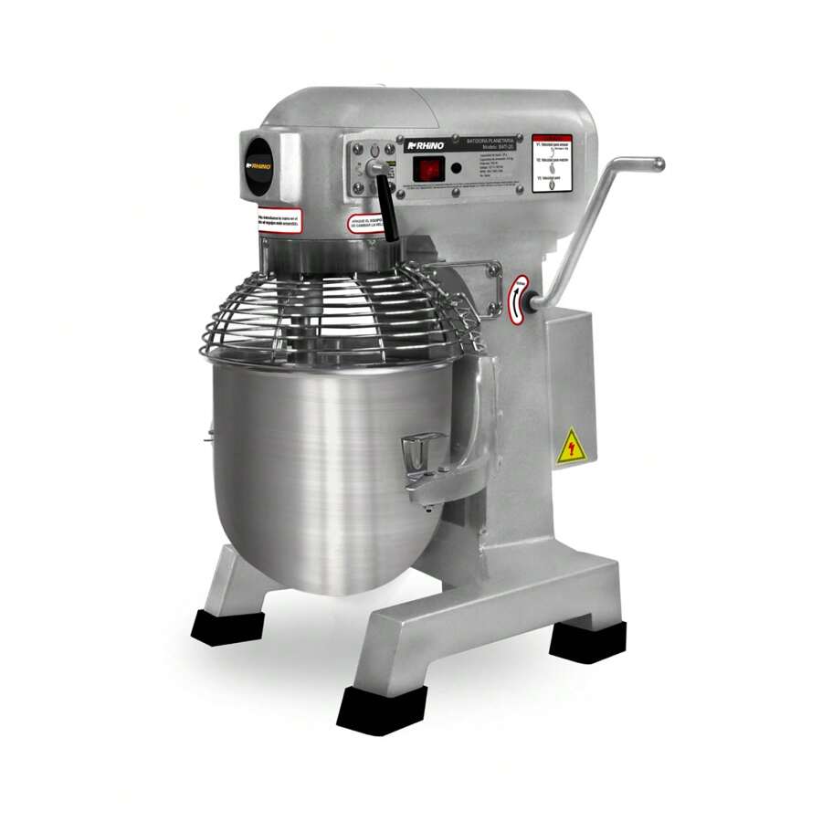 RHINO Batidora Profesional Multiusos para Panaderías y Cocinas Industriales, BATI-20 - Gris Claro - Ver 1