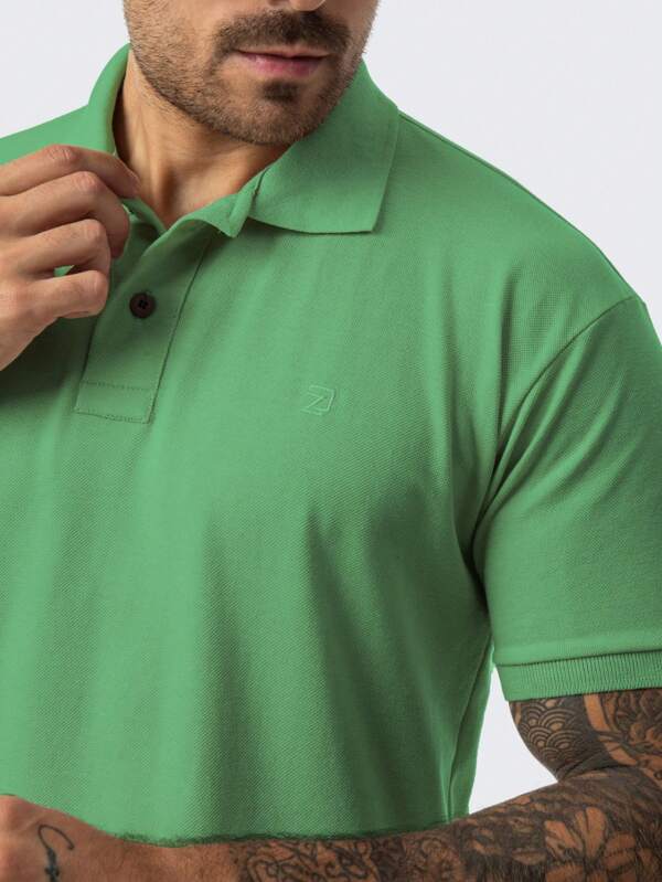 Camiseta Polo Masculina Manga Curta Piquet