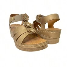 Flexmas Modern Comfort Sandal For Women, Comfortable And Flexible With Elastic (115) - 香檳色 - 查看 2