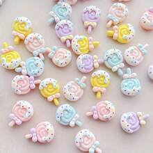 20/50/100pcs Mixed Random Mini Cute Colorful Lollipop & Ice Cream Nail Jewelry Alcohol-Free Nail Art Accessories For Women And Girls - Nail Art Lollipop - View 5