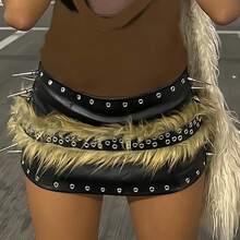 New Y2K Style Fluffy Belts, Rope Tied Fuzzy Waist Belts, Personalized Versatile INS Popular Summer, School