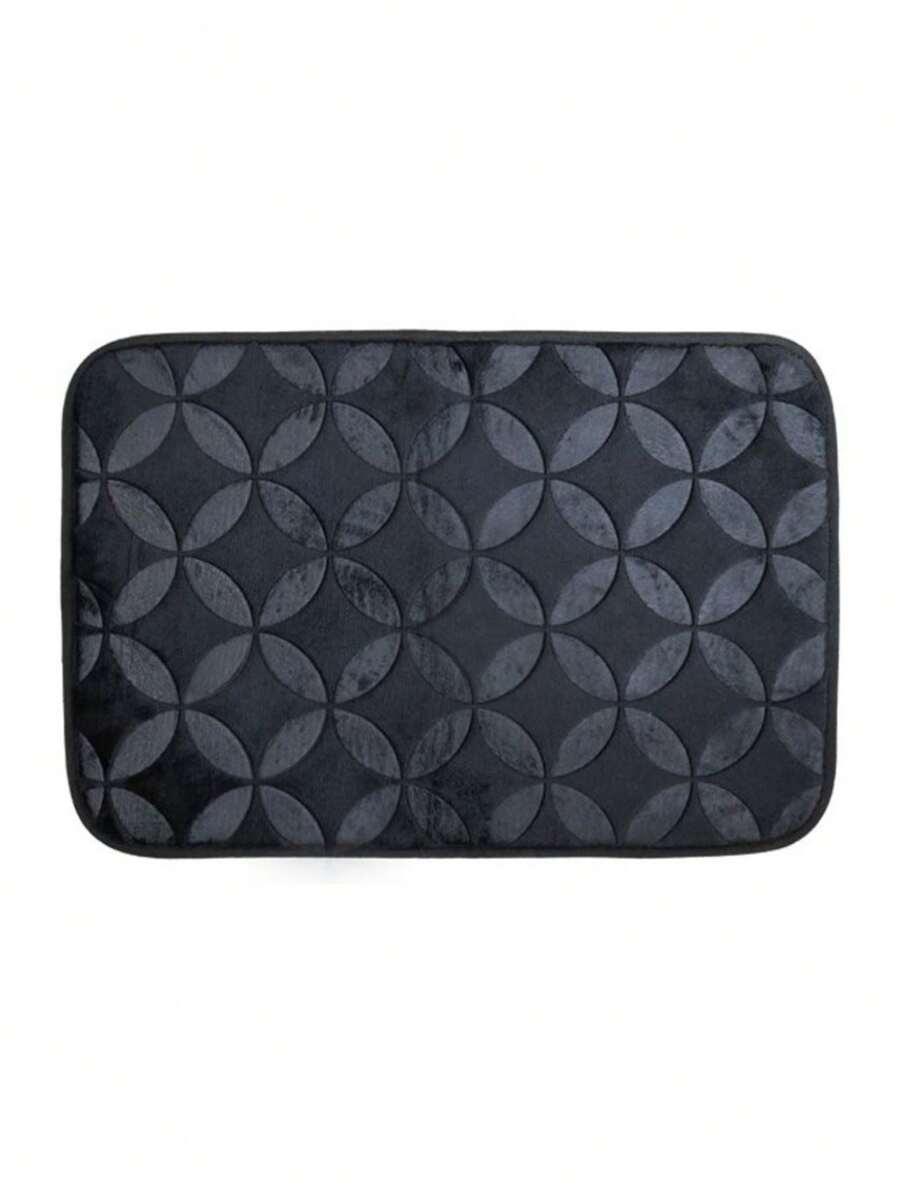 Soft Roma Lebianco Rug 60x40cm Comfort And Sophistication For Any Room In The House Versatile Decoration In Various Modern Colors With Practicality And Charm For Your Home - 黑色 - 查看 1