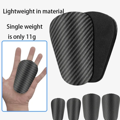 Protector de pierna de fibra de carbono, minimalista, elegante, casual, para uso diario