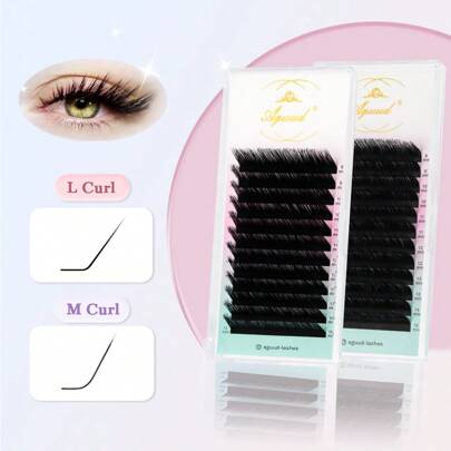 L M Curl Mix 8-15mm Soft Touch Russian Volume Matte Black Cashmere Lash Extensions Volume Trays Single Mi ExtensionsLash Clusters,Lash Clusters,Lash Single Mi,Lash,Mi giả