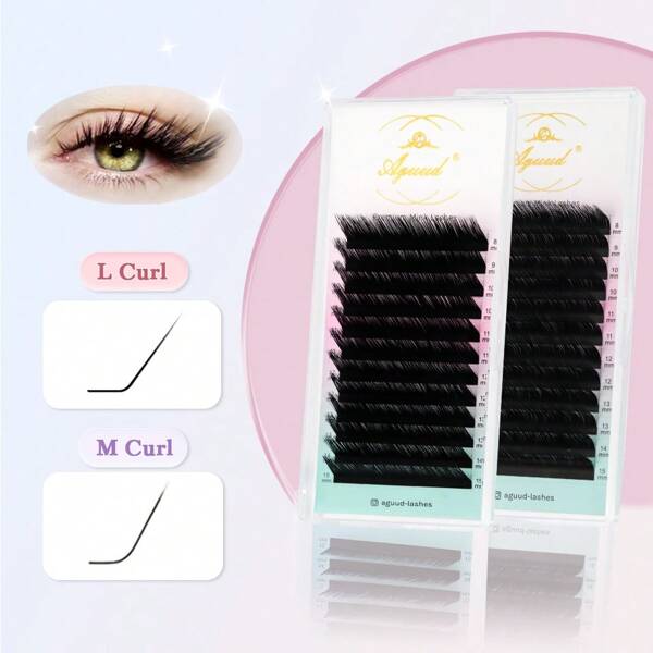 L M curl Mix8-15mm Soft Touch Russian Volume Matte Black Cashmere Lash Extensions Volume Trays Individual Eyelash Extensions