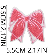 1 Piece/4 Pieces Of Bowknot Design Embroidery Hot Stamping Patch, Iron On Letters For Clothing,Iron On Patches, Suitable For DIY Clothing And Accessories - Hats, Jeans, Dresses, With Unique And Cute Cartoon Embroidery Stickers, Hot Stamping Cloth T-Shirt Bags, Shoe Clothing Stickers, Embroidery Cloth Stickers, Sewing