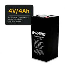 RHINO Batería Recargable 4 V, BAT-4VR - Negro - Ver 2