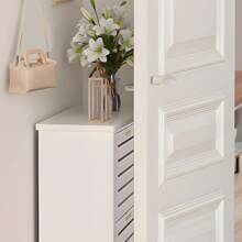 VECELO Shoe Storage Cabinet For Entryway With 3 Flip Drawers Slim Hidden Free Standing Organizer For Narrow Hallway - trắng - Xem 3