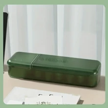 桌面数据线收纳盒带盖塑料电线收纳神器手机桌面抽屉式收纳盒家用多功能收纳盒 - 彩色 - 查看 13