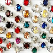 Set de 5/10 anillos de cristal sintético de estilo boho y lujo, anillos de declaración de moda para hombres y mujeres, regalo creativo para San Valentín, adecuado para uso diario en todas las estaciones, para San Valentín, mamá, madre, Día de la Madre, regalo