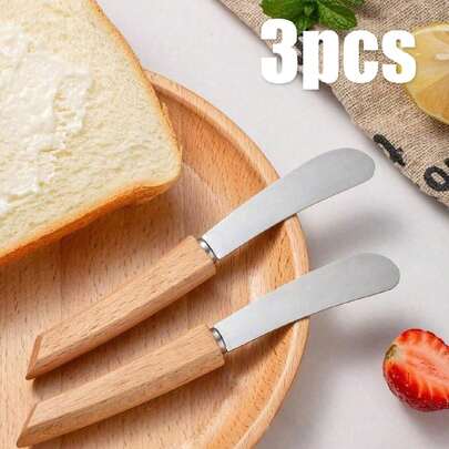 Bộ dao cắt bơ 3 món, dao cắt mứt bánh mì, dao cắt phô mai, dao cắt kem, bộ dao ăn phương Tây, hoàn hảo để phết phô mai, bơ, salad, bơ đậu phộng và nhiều món khác bao gồm dao cắt bánh sandwich, phô mai kem và dao cắt gia vị, dụng cụ và đồ dùng nhà bếp, cho tiệc cưới, đính hôn, kỷ niệm và sinh nhật phong cách, quà tặng Giáng sinh, 1 CÁI/2 CÁI
