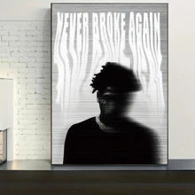 1pc, Hip-Hop Rap Pop Singer Wall Art,Pop Albums Vibrant A Stylish Bachelor Party Decor Room,Popular Songs Style Aesthetic,Black And White Vintage Poster Printing, Minimalism Canvas Painting, Suitable For Home Decoration,Bar Cart,Cafe, Patio,Birthday Gift,Living Room, Bedroom, Living Room, Home Office, Bathroom Decoration, The Perfect Gift For Your Friends,Wall Decoration20*28 Inch, Unframed