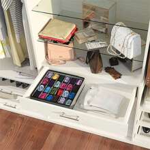 Foldable Organizer 24 Compartments For Underwear Socks Briefs Panties Lingerie Closets Drawers - Màu be - Xem 2