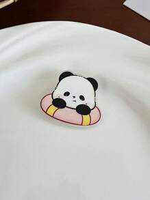 1pc/14pcs Cute Panda Cartoon Brooch - Acrylic Fashion Badge, Perfect Casual Decoration For Women Dress Accessories Pin For Clothes Bag Charm Backpack For School