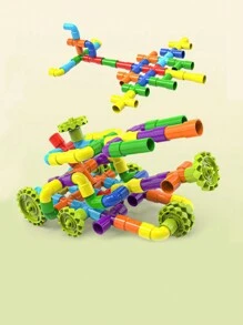Colorful Pipe-Shaped Building Blocks, Suitable For Outdoor Pipe Structure Play Set (Pipe Color Random) - Multicolor - View 4