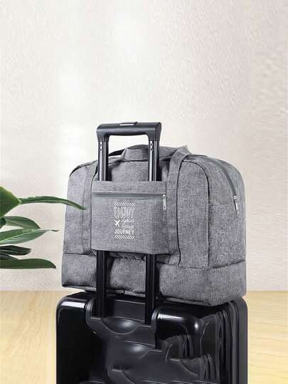 1 件可折叠旅行行李袋 - 容量大、防水、轻便、多功能行李袋 - 非常适合过夜、度假、购物、周末、郊游、健身房等