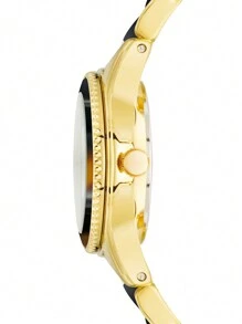 Anne Klein Pearlescent Acetate Link Bracelet Watch AK/3212BMGB