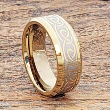 New Luxury Creative Design For Men And Women Casual Stainless Steel Celtic Ring Classical Engagement And Wedding Promise Lover Ring Gift For Her Or Him