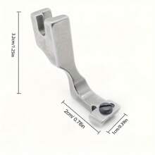 1 件 T69 可调节隐形拉链压脚，带凹槽，全套缝纫机附件，适用于针织和工艺品 - 银灰色 - 銀色 - 查看 5