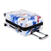 20-Inch European Brand French Design Polycarbonate Material Suitcase With All-Over Print, Expandable Large Capacity, Silent Wheels, Security Lock, Multi-Color Options, Waterproof Wear-Resistant, 1-Year Warranty, Travel Essential, Holiday Necessity, Elegant Decoration, Fashion Basics, Comfortable For Family, Special Gift, Top-Tier Item, Bright Colors For Spring/Summer, Unisex, Budget Airline Carry-On Luggage