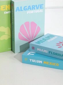 1 件彩色可折叠装饰假书、家居装饰、咖啡桌配件最佳礼物