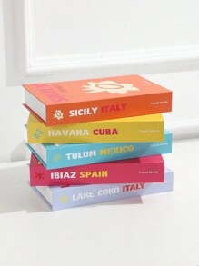 1 件彩色可折叠装饰假书、家居装饰、咖啡桌配件最佳礼物