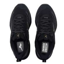 Mizuno 男女通用运动鞋健身训练休闲鞋，轻便慢跑鞋 J1GC2482-01 - 黑色/灰色/黃色 - 查看 4