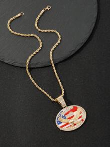 1 szt. Modny, wyjątkowy naszyjnik z kryształkami, odpowiedni dla mężczyzn i kobiet na co dzień/na ulicę, idealny prezent na Boże Narodzenie, Nowy Rok, Walentynki