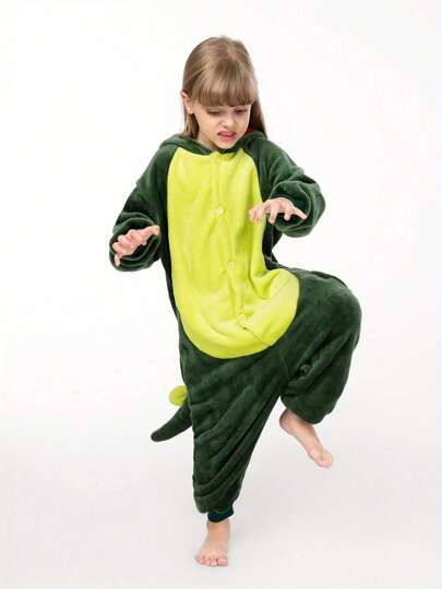 Pijamas cálidos de una sola pieza unisex, disfraces de cosplay de anime para niños y niñas, pijamas de franela para bebé con ropa de anime de dibujos animados, pelele de dinosaurio para edades de 4 a 14 años, pelele de gato y panda, monos de animales, disfraces de Halloween y Navidad, ropa de dormir, regalo del día de los enamorados