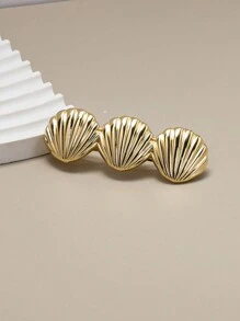 Metal Ocean Series Starfish Shell Clip, Simple Versatile Hair Accessory For Ponytails & Updos,Hair Clips,Hair Barrettes Claw Clips
