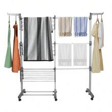 Telescopic Clothes Drying Racks - 75-142.5*64*170cm - View 3