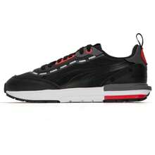 Puma Women's Sneakers, Fitness Training Jogging Shoes, Lightweight Low-Top Casual Shoes - Black-black-bright Red - View 1