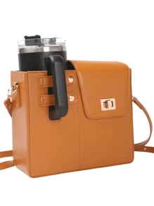 Hot Style Portable Beverage Bottle And Cup Bag, Fashionable Niche Design Commuter Bag, Shoulder Crossbody Bag