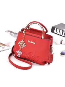 1 pieza Bolso de mano minimalista bordado para dama con regalo accesorio, regalos del Día de San Valentín, mejores regalos del Día de la Madre para mujeres - Multicolor - Ver 7